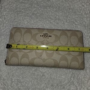 Coach Beige Signature Wallet